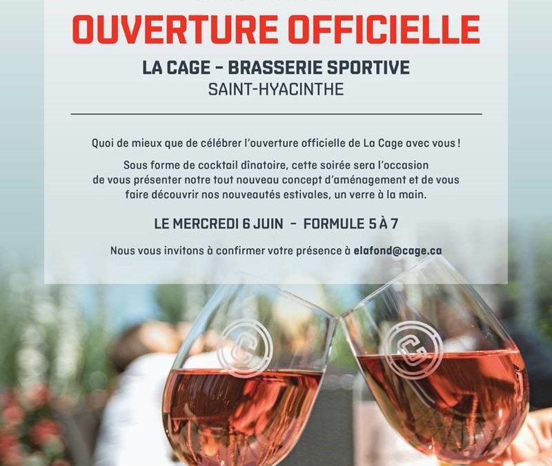 La Cage – Brasserie sportive : Ouverture officielle