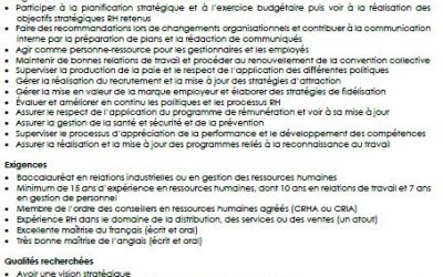 ciaq : Offre d’emploi