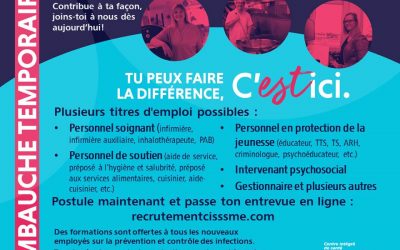 Recrutement par le CISSSME