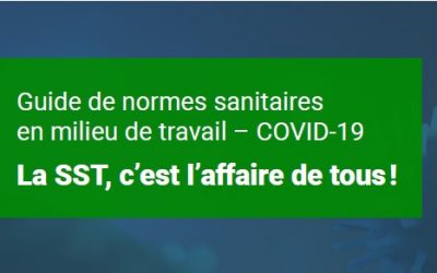 Guide de normes sanitaires en milieu de travail